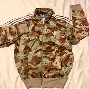 Adidas Camo Zip Up Sweater